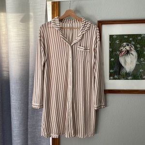 Long button up sleep ware